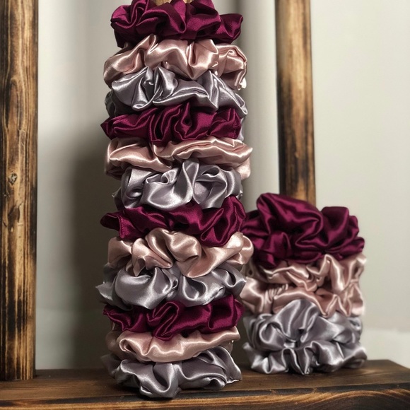 Satin Scrunchie Set of 3 - Picture 5 of 5